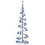 Weihnachtsbaum Kegelform mit Kugeln 120 LEDs Warmweiß 180 cm