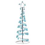 Weihnachtsbaum Kegelform mit Kugeln 100 LEDs Warmweiß 150 cm