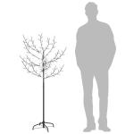 LED Weihnachtsbaum Lichterbaum Weihnachten Christbaum für Außenbereich geeignet 120 LEDs Blaues Licht Kirschblüten 150 cm