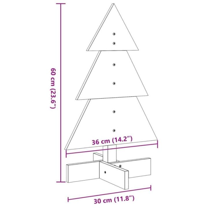 Weihnachtsbaum Weihnachtsdekoration Weihnachtsdekoration Baum Weihnachtsdeko Weihnachtsdekoration Holz zum Schmücken 60 cm Massivholz KieferNatur