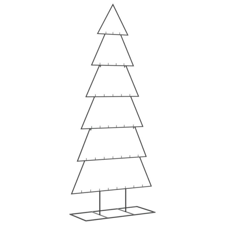 Metall Weihnachtsbaum für Dekorationen Tannenbaum Deko Weihnachtsbaum Tanne Metallbaum Weihnachtsdekorationen Weihnachtsdeko, Indoor und Outdoor, Schwarz 210 cm