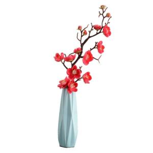 Kunstblumen Künstliche Blumen im Topf, künstliche Pflanzen für den Innenbereich, künstliche Blumenarrangements mit Porzellanvase als Herzstück für jeden Anlass