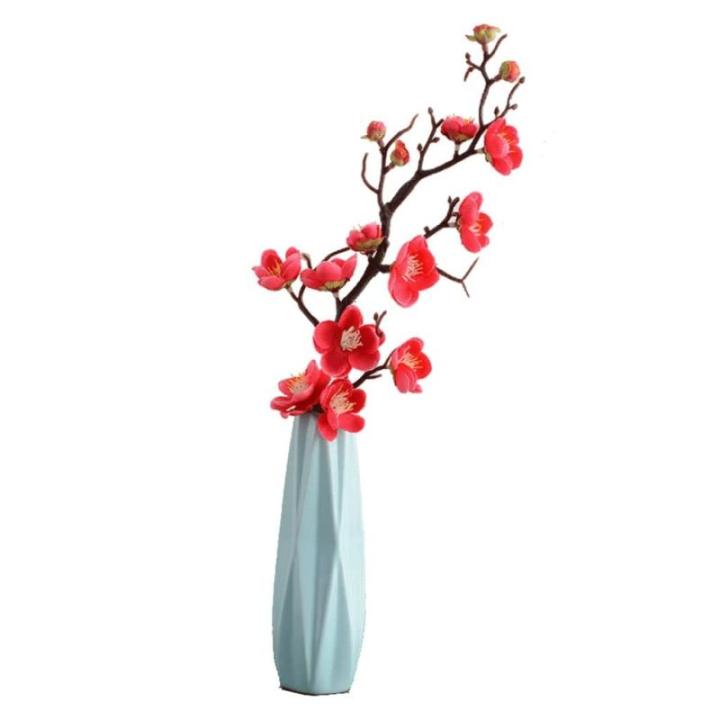 Kunstblumen Künstliche Blumen im Topf, künstliche Pflanzen für den Innenbereich, künstliche Blumenarrangements mit Porzellanvase als Herzstück für jeden Anlass