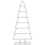 Metall Weihnachtsbaum für Dekorationen Tannenbaum Deko Weihnachtsbaum Tanne Metallbaum Weihnachtsdekorationen Weihnachtsdeko, Indoor und Outdoor, Schwarz 210 cm
