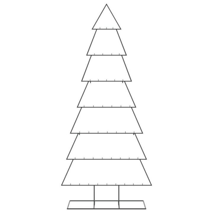 Metall Weihnachtsbaum für Dekorationen Tannenbaum Deko Weihnachtsbaum Tanne Metallbaum Weihnachtsdekorationen Weihnachtsdeko, Indoor und Outdoor, Schwarz 210 cm