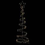 Weihnachtsbaum Kegelform mit Kugeln 120 LEDs Warmweiß 180 cm