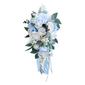 Hochzeitssträuße mit Band, künstliche Blumen-Brautsträuße für die Hochzeit