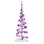 Weihnachtsbaum Kegelform mit Kugeln 100 LEDs Warmweiß 150 cm