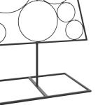 Metalen kerstboom groot voor decoraties, dennenboom van metaal, 180 cm, kerstboom met standaard, ruimtebesparende doe-het-zelf decoratie, dennenboom, zwart