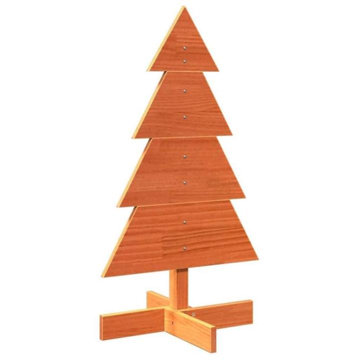 Weihnachtsbaum Weihnachtsdekoration Weihnachtsdeko Weihnachtsdekoration Baum Weihnachtsdekoration Holz zum Schmücken 80 cm Massivholz KieferWachsbraun