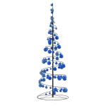 Weihnachtsbaum Kegelform mit Kugeln 100 LEDs Warmweiß 150 cm