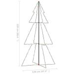 Weihnachtskegelbaum Beleuchtet Weihnachtsbaum Lichterbaum Dekobaum Weihnachtsdeko Lichterkette Beleuchtung 300 LEDs Indoor Outdoor 120x220cm