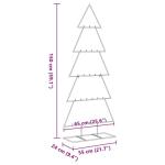 Metalen kerstboom voor decoraties, dennenboom, decoratie, kerstboom, dennenboom, metalen boom, kerstdecoraties, kerstdecoratie, binnen en buiten, zwart, 150 cm