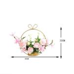 Kunstblumen Künstliche Pflanze, künstliche Pflanze, künstliche Seidenrose mit rundem Metallsockel für Büro, Zuhause, Küche, Garten, Festival-Dekoration für jeden Anlass