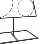 Metalen kerstboom groot voor decoraties, dennenboom van metaal, 150 cm, kerstboom met standaard, ruimtebesparende doe-het-zelf decoratie, dennenboom, zwart