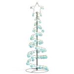 Weihnachtsbaum Kegelform mit Kugeln 100 LEDs Warmweiß 150 cm
