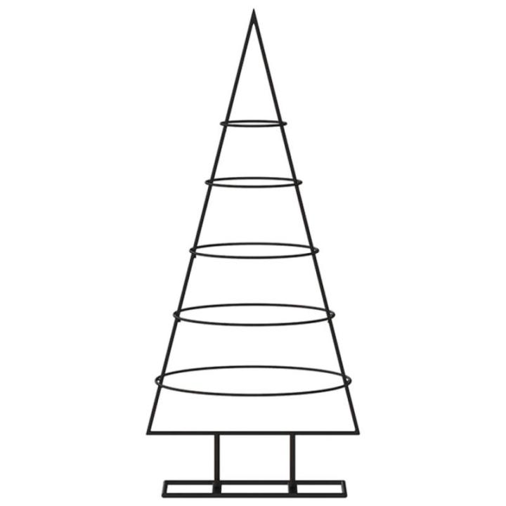 Kerstboom, metaal, dennenboom, kerstboom, decoratieve boom, metalen boom, kerstdecoratie, zwart, 90 cm