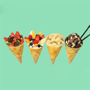 Simulation Crepes Modell Hand Dessert Fake Food Obst Japan Requisiten Rolle Pfannkuchen Restaurant Fenster Display-C