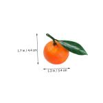 1 Satz Lebendige Orangen Requisiten Szenenschmuck Schüssel Vasenfüller Früchte Kunstobst Künstliche Früchte Desktop-deko Mit Künstlichen Orangen Künstliches Orangendekor PVC