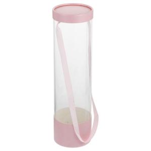 Acryl Box Acryl Box Acryl Box Display Box Rose Verpakking Doos met Handvat Deksel Bloemen Ordening Box Bloemisten Levert voor Home Shop Roze Box Transparante Doos Transparant