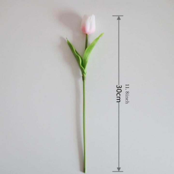 Kunstblumen 8 künstliche Tulpenblumen in Vase, Tischküchendekoration, 11,8-Zoll-Tulpen, Bürodekoration, Schlafzimmerdekoration für jeden Anlass