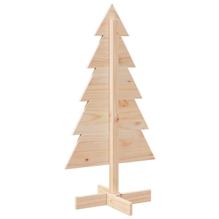 Weihnachtsbaum Weihnachtsdeko Weihnachtsdekoration Baum Weihnachtsdekoration Holz zum Schmücken 100 cm Massivholz KieferNatur
