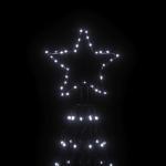 Mobili Weihnachtsbaum mit Kegel, kaltweiß, 1400 LEDs, 160 x 500 cm, Weihnachtsdekoration, Weihnachtsbaum, künstlicher Weihnachtsbaum, dünner Ständer