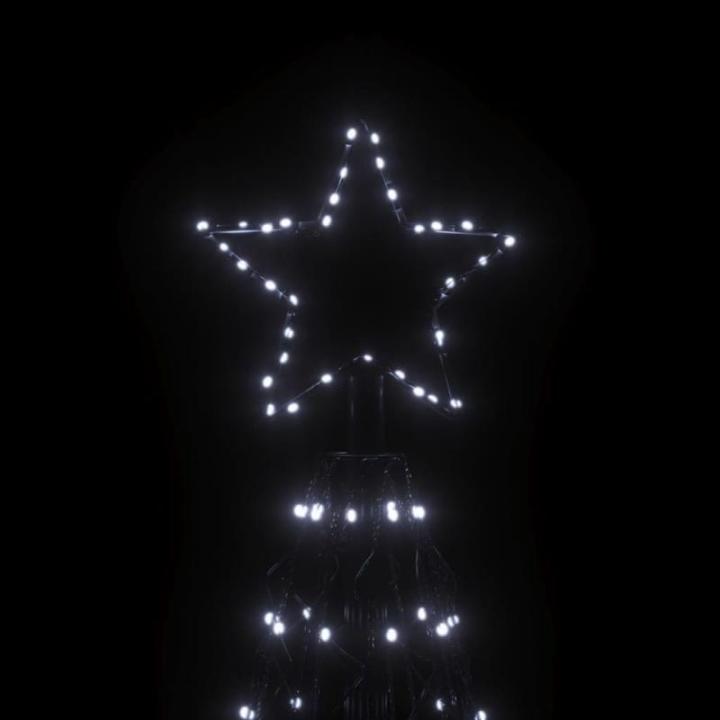 Mobili Weihnachtsbaum mit Kegel, kaltweiß, 1400 LEDs, 160 x 500 cm, Weihnachtsdekoration, Weihnachtsbaum, künstlicher Weihnachtsbaum, dünner Ständer