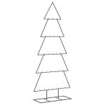 Metalen kerstboom voor decoraties, dennenboom, decoratie, kerstboom, dennenboom, metalen boom, kerstdecoraties, kerstdecoratie, binnen en buiten, zwart, 150 cm