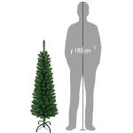Künstlicher Weihnachtsbaum schlank schmal dünn - Christbaum platzsparend 120 cm