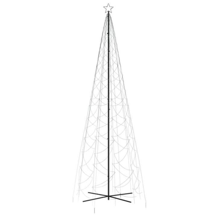 Mobili Weihnachtsbaum mit Kegel, kaltweiß, 1400 LEDs, 160 x 500 cm, Weihnachtsdekoration, Weihnachtsbaum, künstlicher Weihnachtsbaum, dünner Ständer