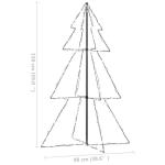 Weihnachtsbaum in Kegelform 200 LEDs Indoor Outdoor 98x150 cm
