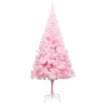 Wiederverwendbar Künstlicher Weihnachtsbaum mit Beleuchtung und Kugeln 210 cm H Christmas Tree Weihnachtsdeko Christbaum Kunstbaum Halloween Weihnachtsbaum Tannenbaum PVC und Stah