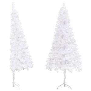 Künstlicher Eck-Weihnachtsbaum, halber Weihnachtsbaum, Feiertagsdekoration, Weihnachtsbaum, Weihnachtsdekoration, Feiertagsornament, PVC, 150 cm, grün, modisch