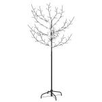 LED Weihnachtsbaum Lichterbaum Weihnachten Christbaum für Außenbereich geeignet 120 LEDs Blaues Licht Kirschblüten 150 cm