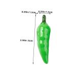 32St simuliertes Gemüse wohnraumdeko The Green Werbeprop für Paprika Kunstgemüsemodell Simulation Requisiten grün lebendige Pfeffermodelle falscher Chili Bauernhausdekore Schau