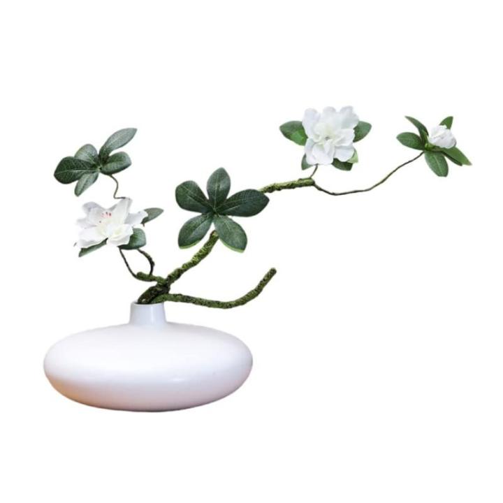 Kunstblumen Gefälschte Blumen, Rhododendron-Zweig, Seide, künstliche Blumen und Äste, Teestube, Couchtisch, Zen-Dekoration für jeden Anlass