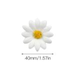 100Pcs Kunstmatige Gerbera Daisy Zijde Bloemen Heads 4Cm Wit Nep Gerbera Bloemblaadjes Voor Party Bruiloft Tafel Verspreid Confetti Scrapbooking Accessoires Uitnodigingskaarten Dec