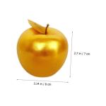8 STK Simulierter Goldener Apfel Äpfel Tafelaufsatz Gefälschte Äpfel Emuliertes Fruchtmodell Mini Künstlich Simulierte Äpfel Realistische Goldene Äpfel Lebensechte Frucht Sch