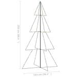 Weihnachtskegelbaum Beleuchtet Weihnachtsbaum Lichterbaum Dekobaum Weihnachtsdeko Lichterkette Beleuchtung 360 LEDs Indoor Outdoor 143x250cm