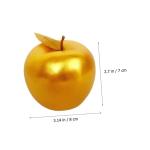 12 STK Simulierter Goldener Apfel Gefälschte Früchte Prop Falsches Obst Gefälschte Äpfel Künstliche Traubentraube Fruchtfliege Künstliche Weihnachtsfrüchte Modell Vitrine Sc