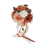 Künstlicher Blumenstrauß mit Pfingstrose und Rose für Hochzeiten, dekorative Blumenornamente, Handheld für Brautstrauß, Hochzeitsfeier
