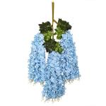 12er-Pack (43,3 Zoll) künstliche Glyzinien-Rebe, künstliche Glyzinien, hängende Seidengirlande, Lange hängende Buschblumenkette, für Zuhause und Party