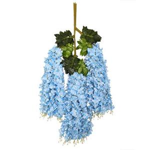 12er-Pack (43,3 Zoll) künstliche Glyzinien-Rebe, künstliche Glyzinien, hängende Seidengirlande, Lange hängende Buschblumenkette, für Zuhause und Party