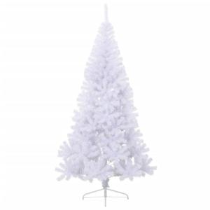 Weihnachtsbaum,künstlicher Weihnachtsbaum,Künstlicher Halber Weihnachtsbaum mit Ständer Weiß 210 cm PVCGeeignet für Patio, Schlafzimmer, Wohnzimmer, Weihnachten