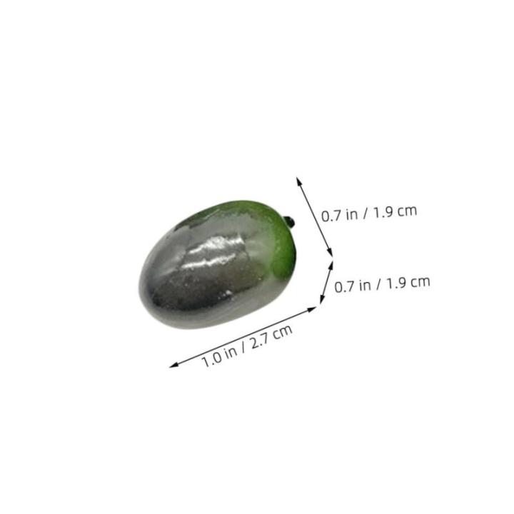 30st Olivenimitat Dekoration Mit Künstlichen Früchten Olive Dekorationen Künstliche Früchte Obstdekor Olivenschimmel Olivenornament Spielzeug Aus Künstlichen Früchten Plastik