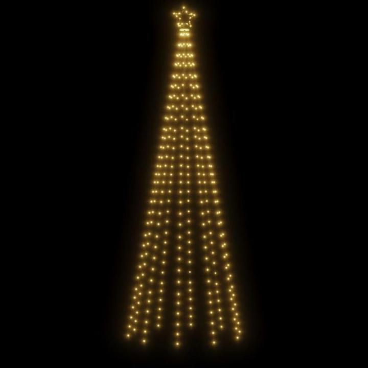 LED Weihnachtsbaum Aussen Kegelform Weihnachtsbaum Metall Warmweiß 310 LEDs Tannenbaum Lichterbaum Weihnachtsdeko Aussen Weihnachtsbaum Tanne Groß 300 cm