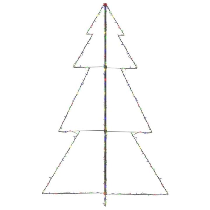 Weihnachtskegelbaum Beleuchtet Weihnachtsbaum Lichterbaum Dekobaum Weihnachtsdeko Lichterkette Beleuchtung 240 LEDs Indoor Outdoor 118x180cm