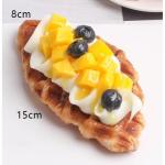 Fake Kuchen künstliche Kuchen 8 Stücke Gefälschte Waffel Kuchen Lebensmittel Modell Simulation Realistische Nachahmung Faux Waffel Replik Gebäck Realistisches Essen(D)