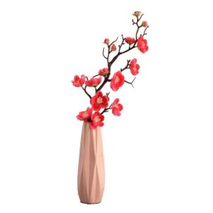 Kunstblumen Künstliche Blumen im Topf, künstliche Pflanzen für den Innenbereich, künstliche Blumenarrangements mit Porzellanvase als Herzstück für jeden Anlass